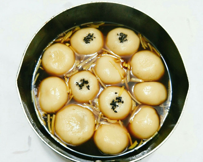 Cách làm bánh trôi tàu nóng hổi, dẻo thơm ấm bụng ngày mưa lạnh - 10