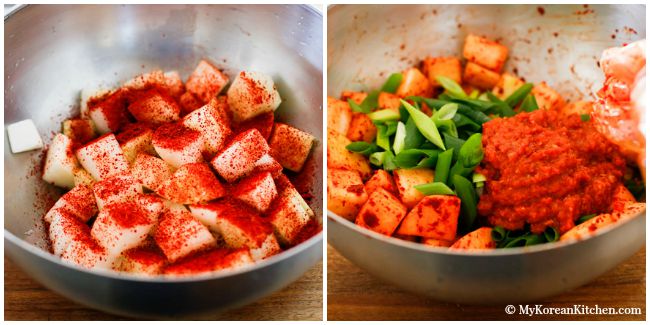 Cách làm kim chi củ cải chua chua, giòn giòn ăn gì cũng ngon - 5