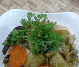 Dưa cải xào chay