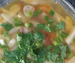 Canh chua cổ hủ dừa chay