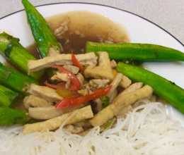 Bún đậu bắp – món chay ngon