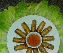 Chả Giò Chay Cuốn Với Bánh Tráng Gạo Quê Mình